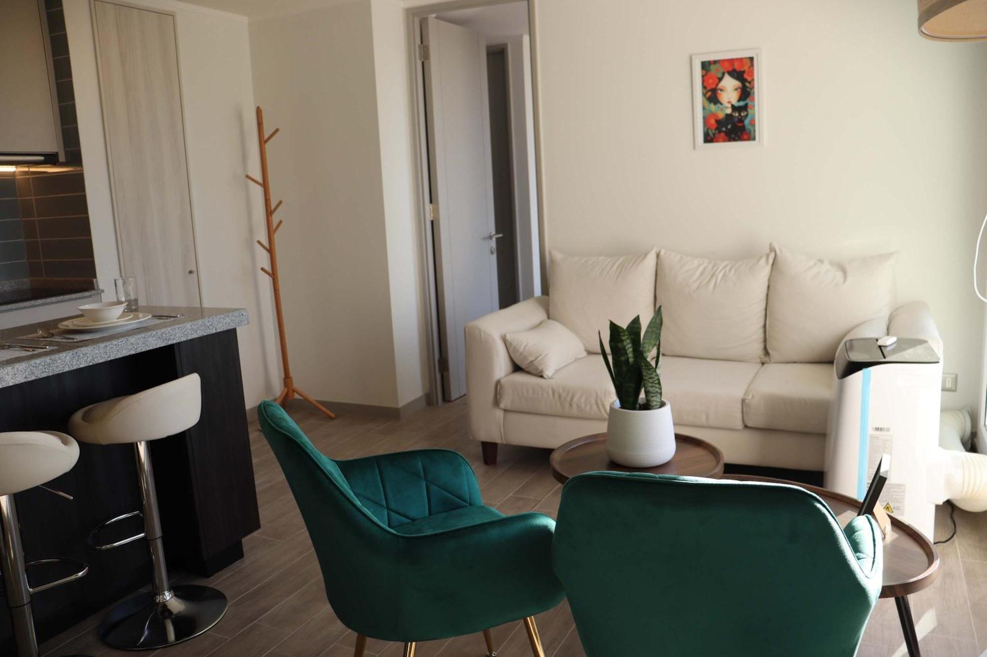 Hom I Depto Nuevo 1d1b 2pax Calle Domeyko 359 * Santiago