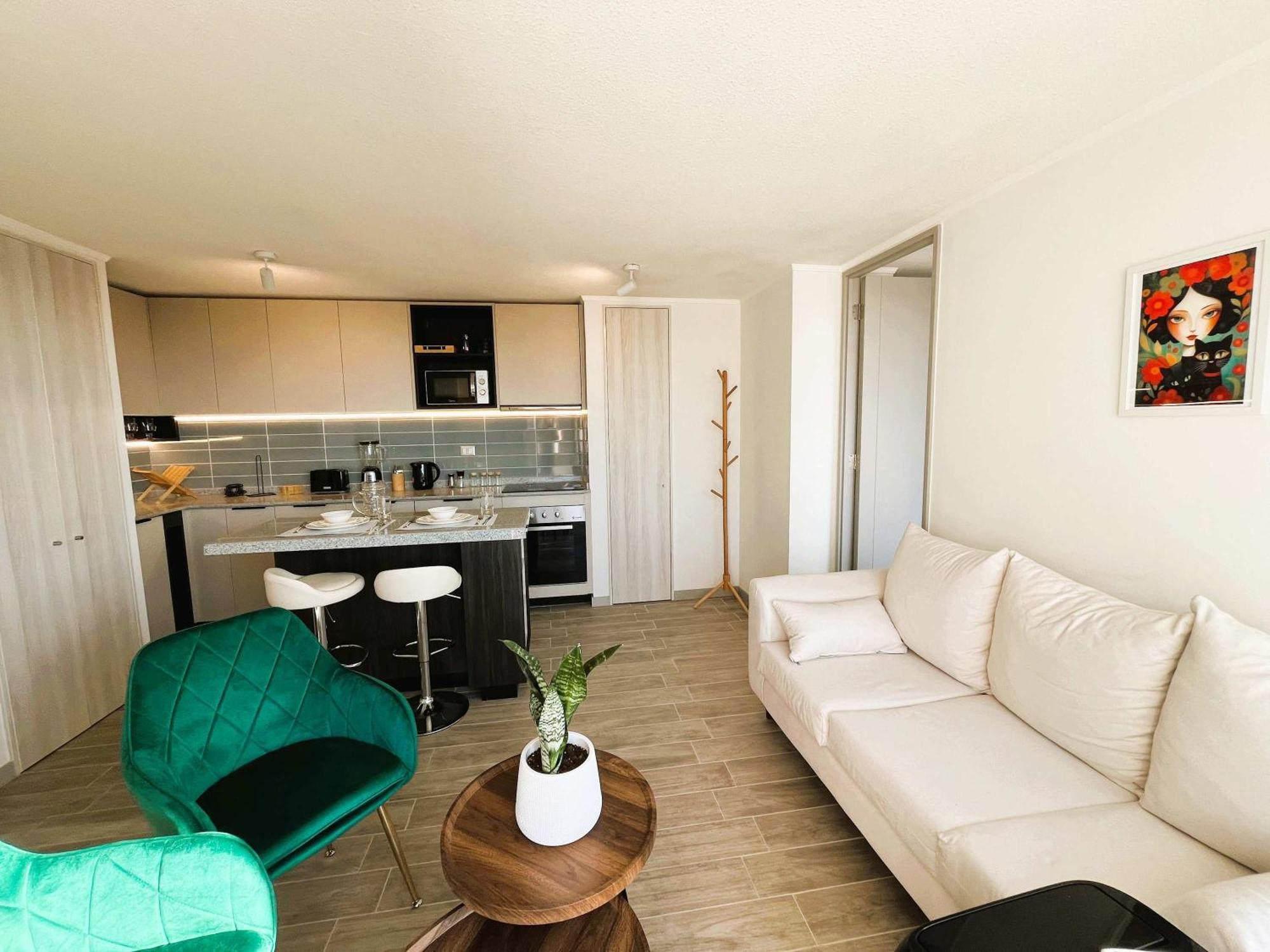 Apartamento Hom I Depto Nuevo 1d1b 2pax Calle Domeyko 359 Santiago