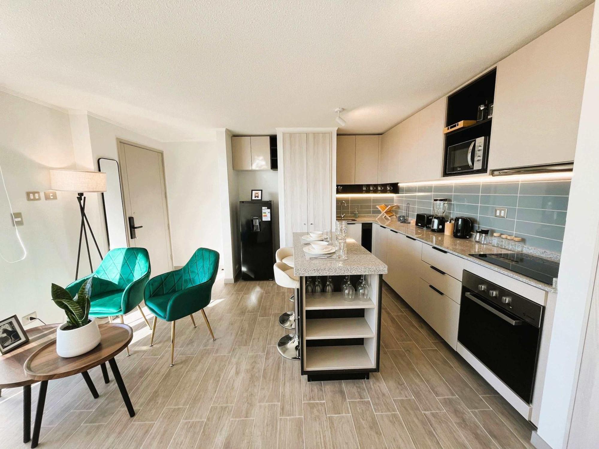 Hom I Depto Nuevo 1d1b 2pax Calle Domeyko 359 Santiago
